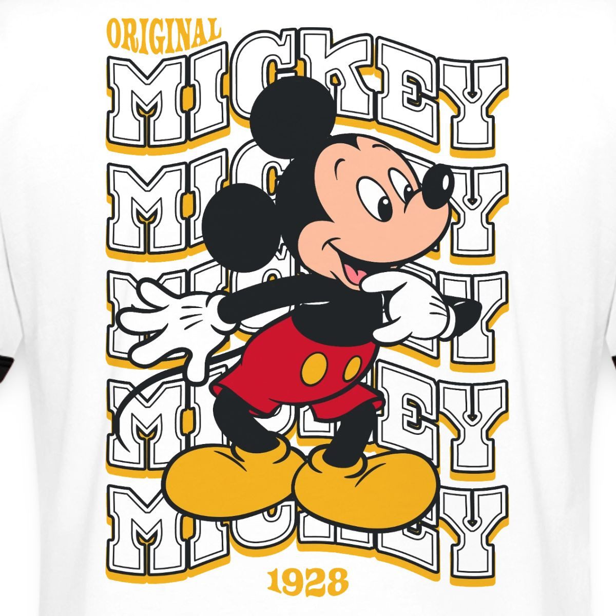Spreadshirt T-Shirt Mickey & Minnie Mickey Mouse Original 1928 Frauen Kontrast T-Shirt (1-tlg)