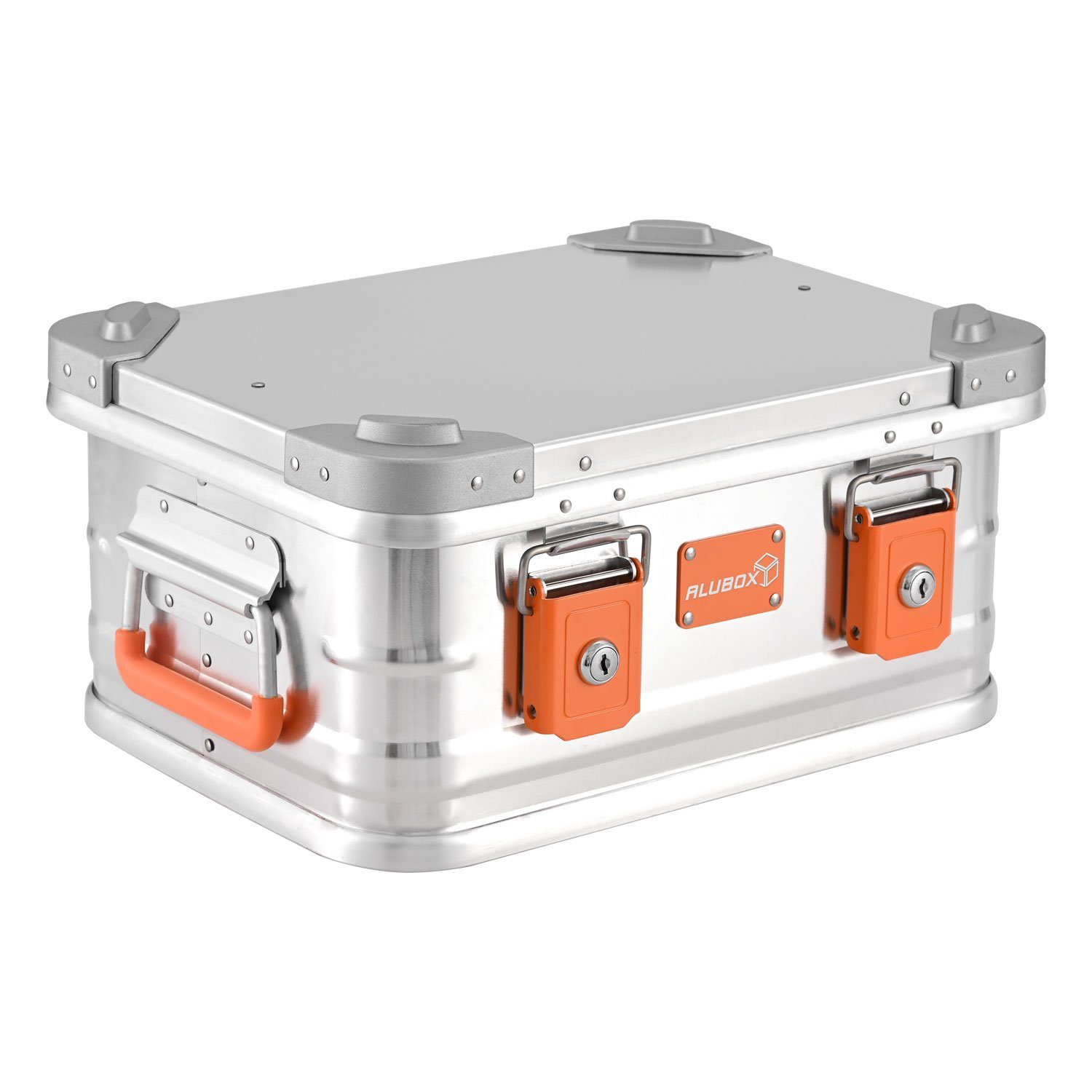 ALUBOX Aufbewahrungsbox Premium E-Serie Liter) Tranportbox Alukiste (18