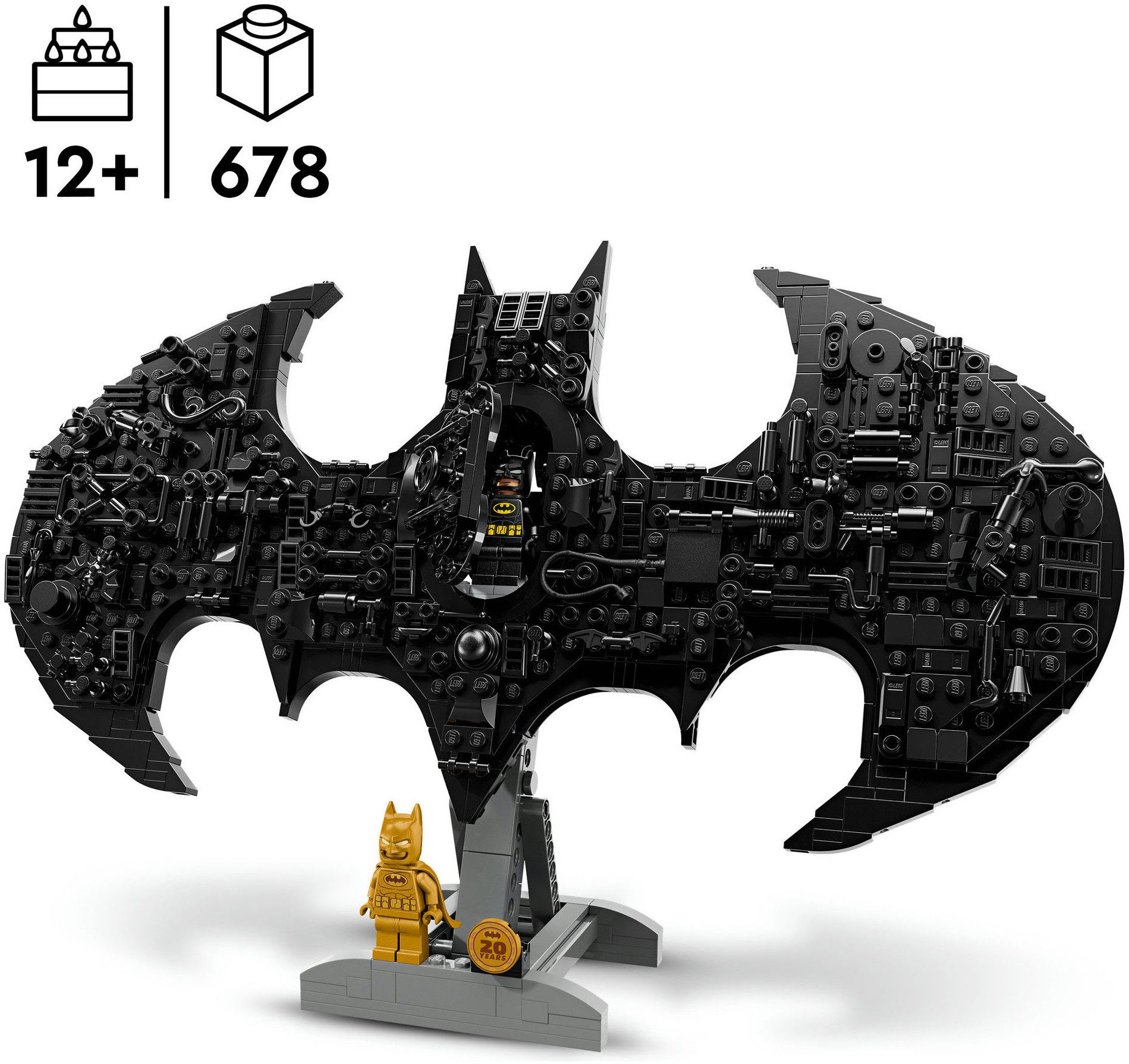 LEGO® Batman Logo (76330), LEGO Super Heroes Konstruktionsspielsteine, (678 St)
