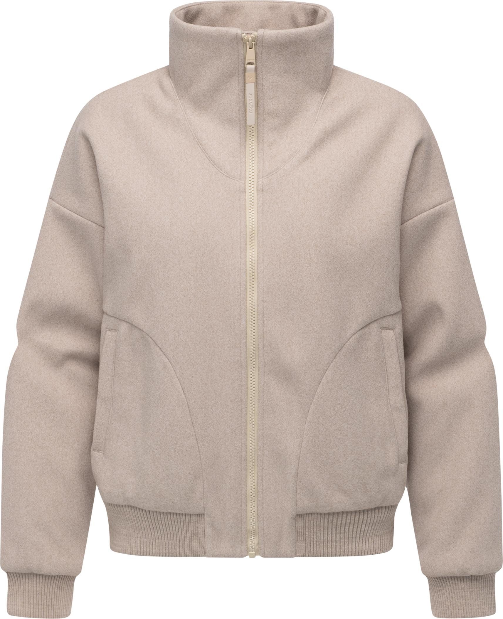 Ragwear Outdoorjacke Toscia angesagte oversized Übergangsjacke in Woll-Opti günstig online kaufen