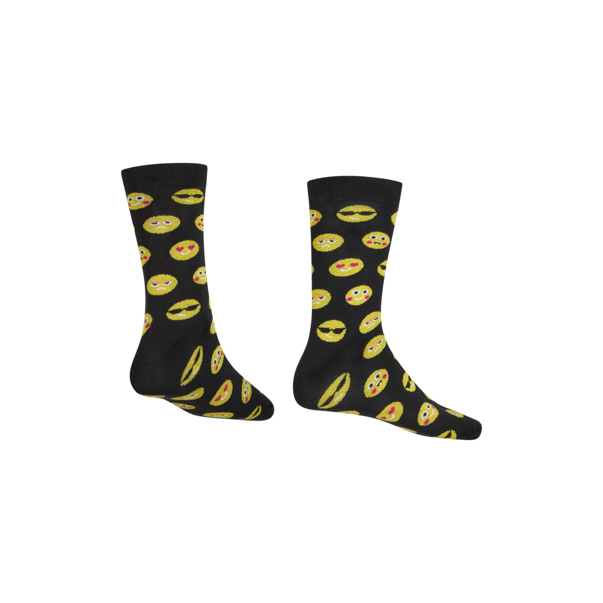 AbgeStrumpft Freizeitsocken Abgestrumpft Smiley Socken (1 Paar, 1-Paar, 1 Paar) lustiges Design