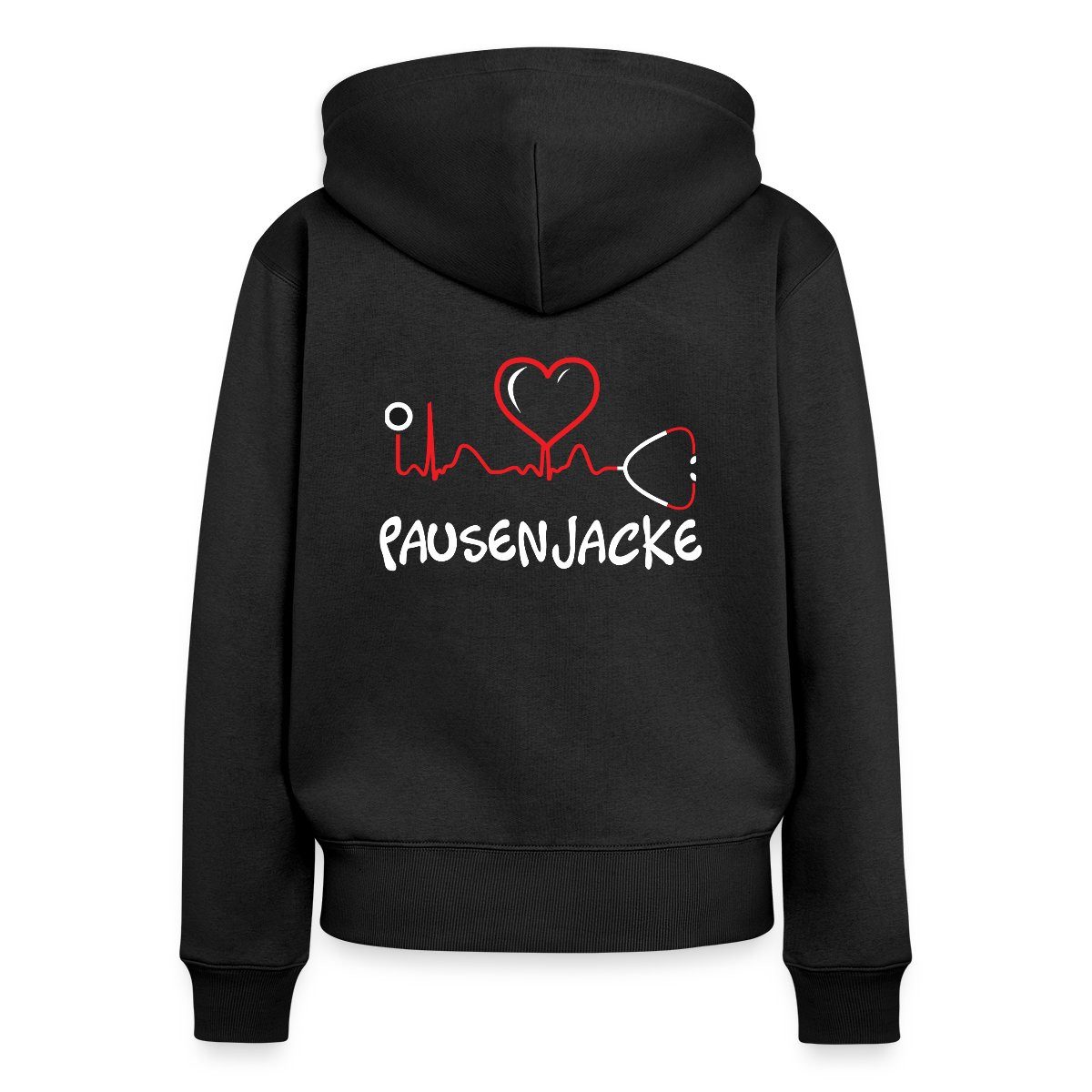 Spreadshirt Hoodie Pausenjacke Herzschlag Krankenschwester Krankenhaus günstig online kaufen