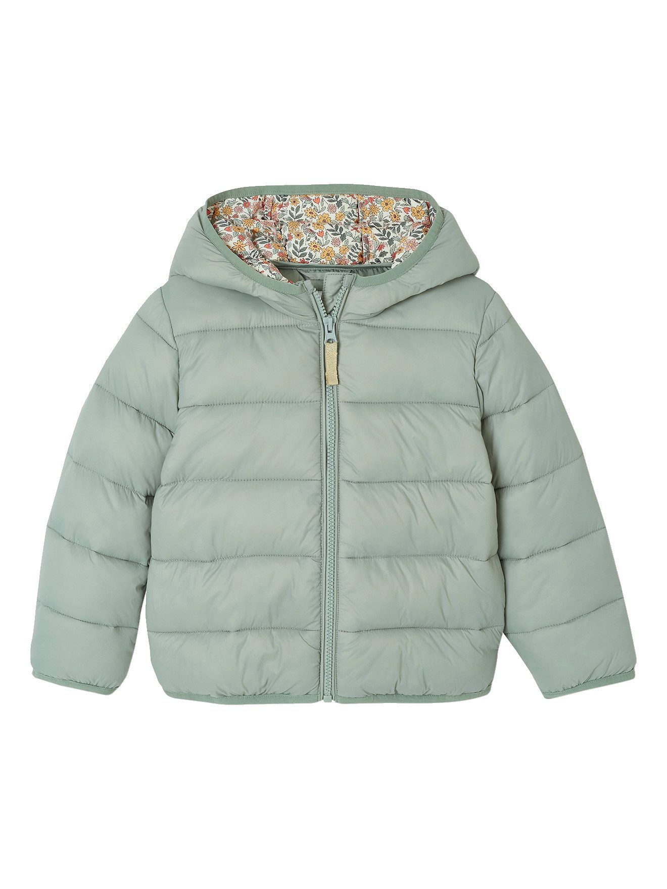 vertbaudet Steppjacke Mädchen Light-Steppjacke mit Kapuze, Recycling-Polyester