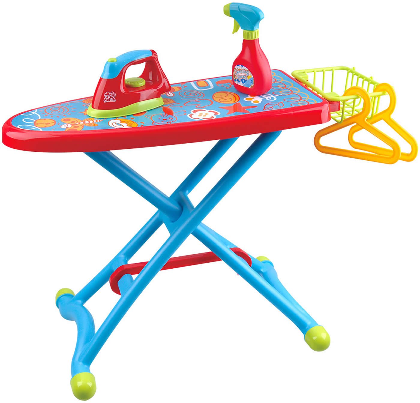 Play Kinder-Bügeleisen Bügel Spiel-Set 6-tlg. Kinder Haushaltsset Bügelbrett Bügeleisen +2J