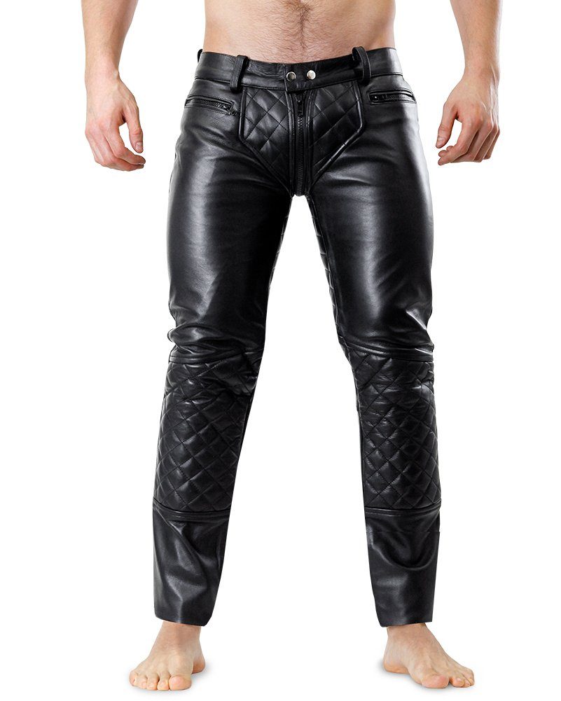 Lederhose Bockle® 5 GAY-ZIP gesteppt Lederhose Lederjeans mit durchgehendem günstig online kaufen
