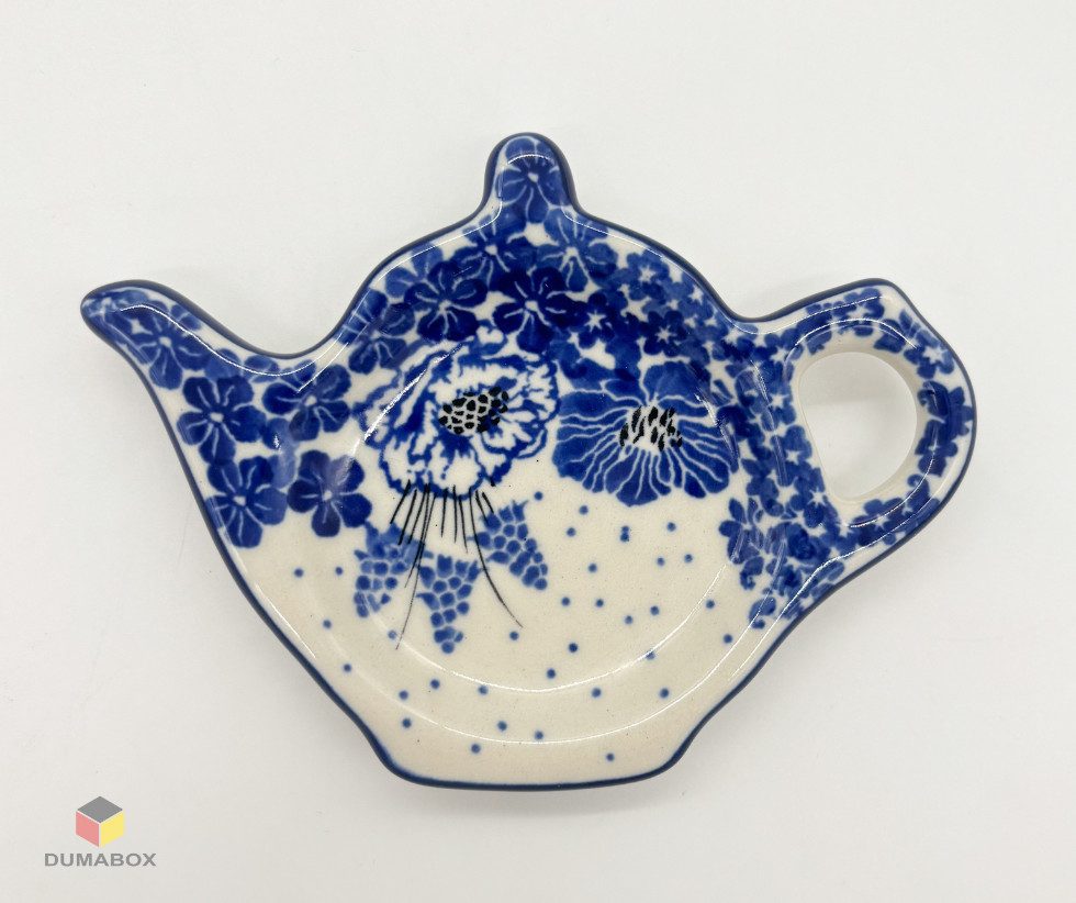 Ceramika Artystyczna Bolesławiec Teeservice Bunzlauer Keramik Teebeutelablage: Handbemalt & Einzigartig Teekanne