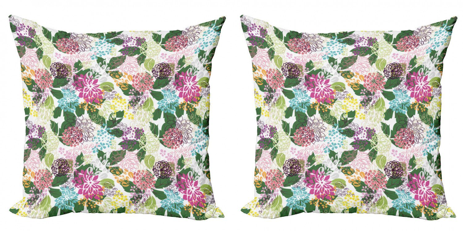 Kissenbezüge Modern Accent Doppelseitiger Digitaldruck, Abakuhaus (2 Stück), Blumen Blooms Schönheit