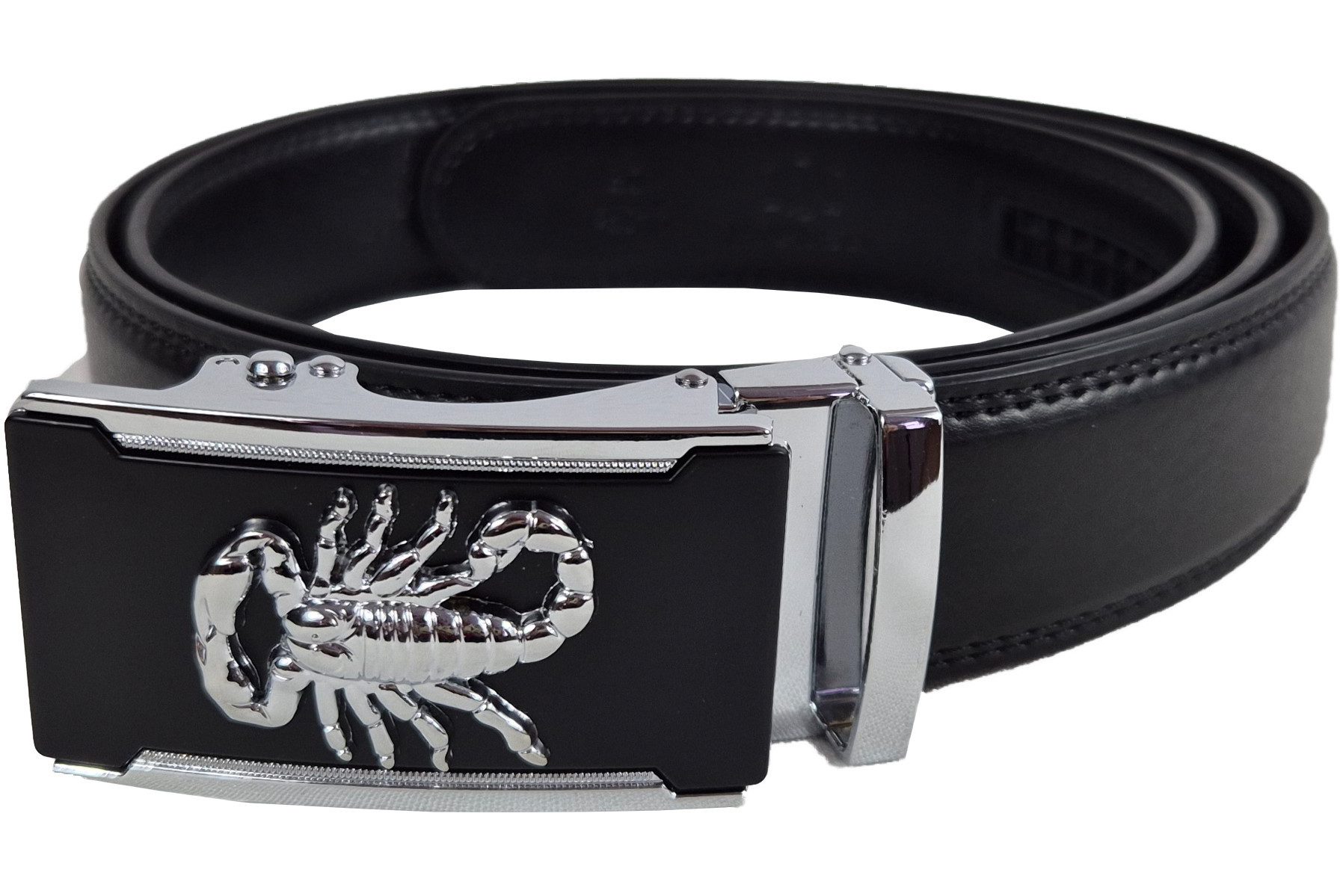 Einkaufszauber Ledergürtel Echt Leder Designer Gürtel Sternzeichen Skorpion - Horoskop Neuartige Automatikschließe