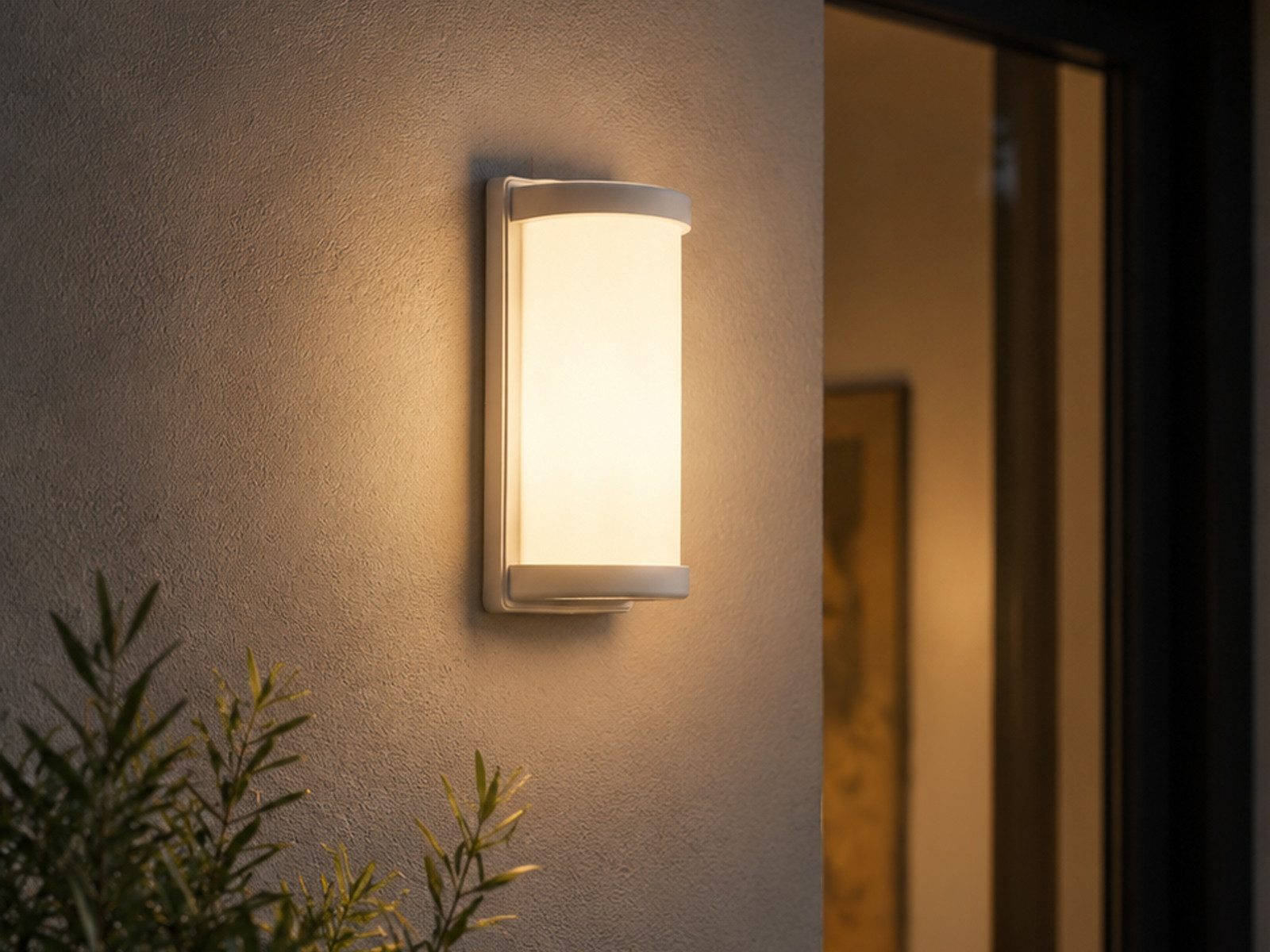 Reality Leuchten LED Außen-Wandleuchte, LED wechselbar, Warmweiß, Fassadenlampe für Haus-wand beleuchten, Terrassenleuchte Weiß, H: 26cm