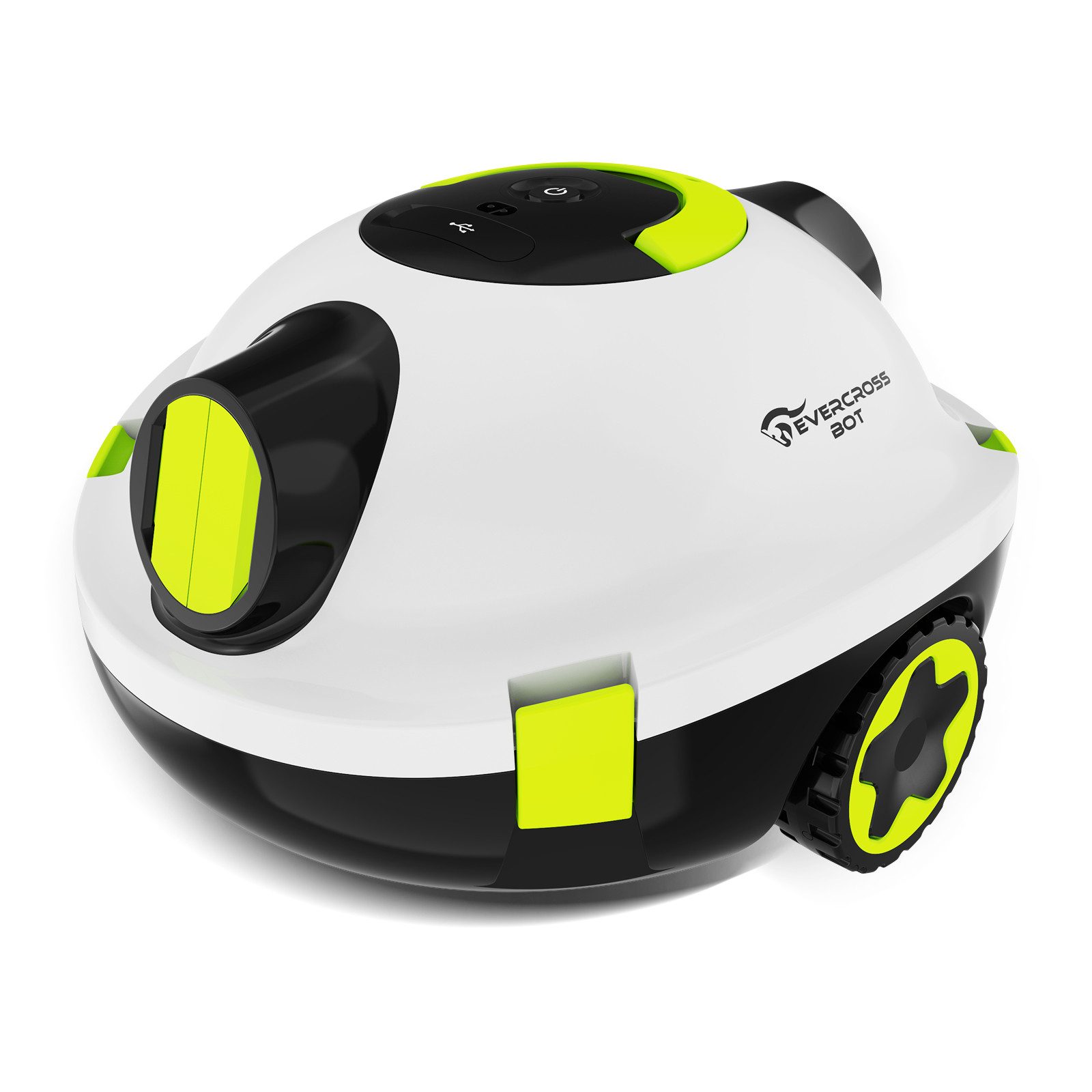 EVERCROSS BOT Poolroboter Y10 Kabelloser Poolroboter Akku, 100Min Akkulaufzeit, Bis zu 120m², Doppelmotorantrieb, Selbsteinparkfunktion, 180μm Filter, IPX8