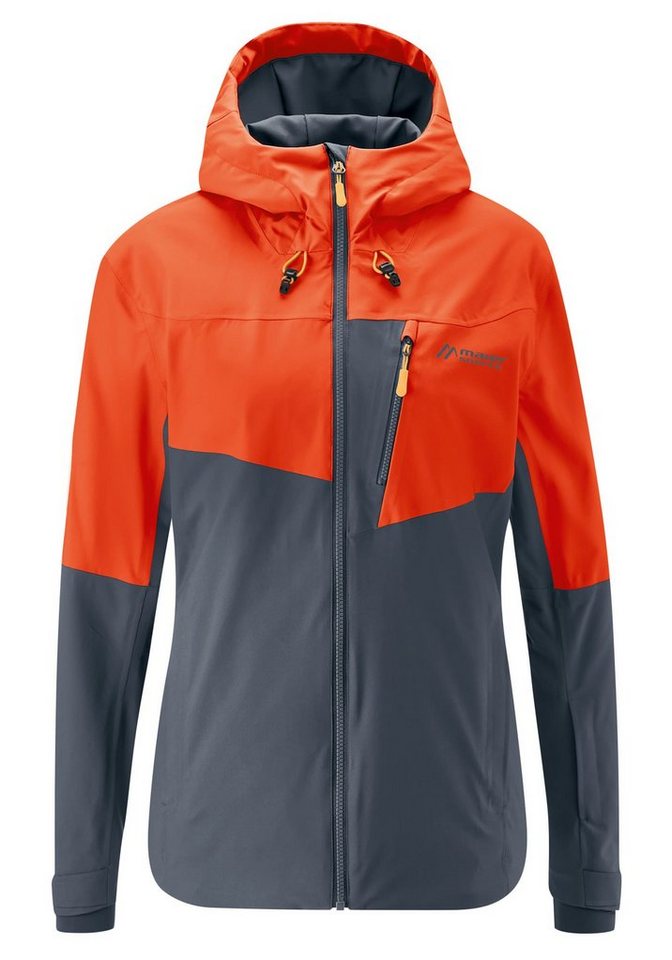 Maier Sports Funktionsjacke Narvik W Hochtechnische 2-Lagen Touren-Jacke  für Damen, Wasserdichte atmungsaktive Damen Hardshell Tourenjacke