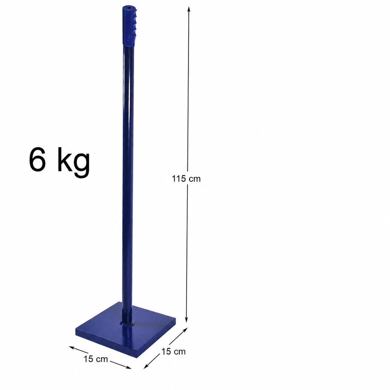HELO24 Betonverdichter Betonstampfer 6kg Handstampfer Erdstampfer Stampfer Verdichter