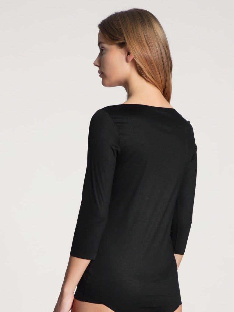 CALIDA 3/4-Arm-Shirt Schwarz