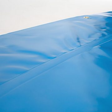 EVOLUTION Pool-Abdeckplane Aufblasbare Poolabdeckung Oval Blau Überwinterung Luft Kissen Pool