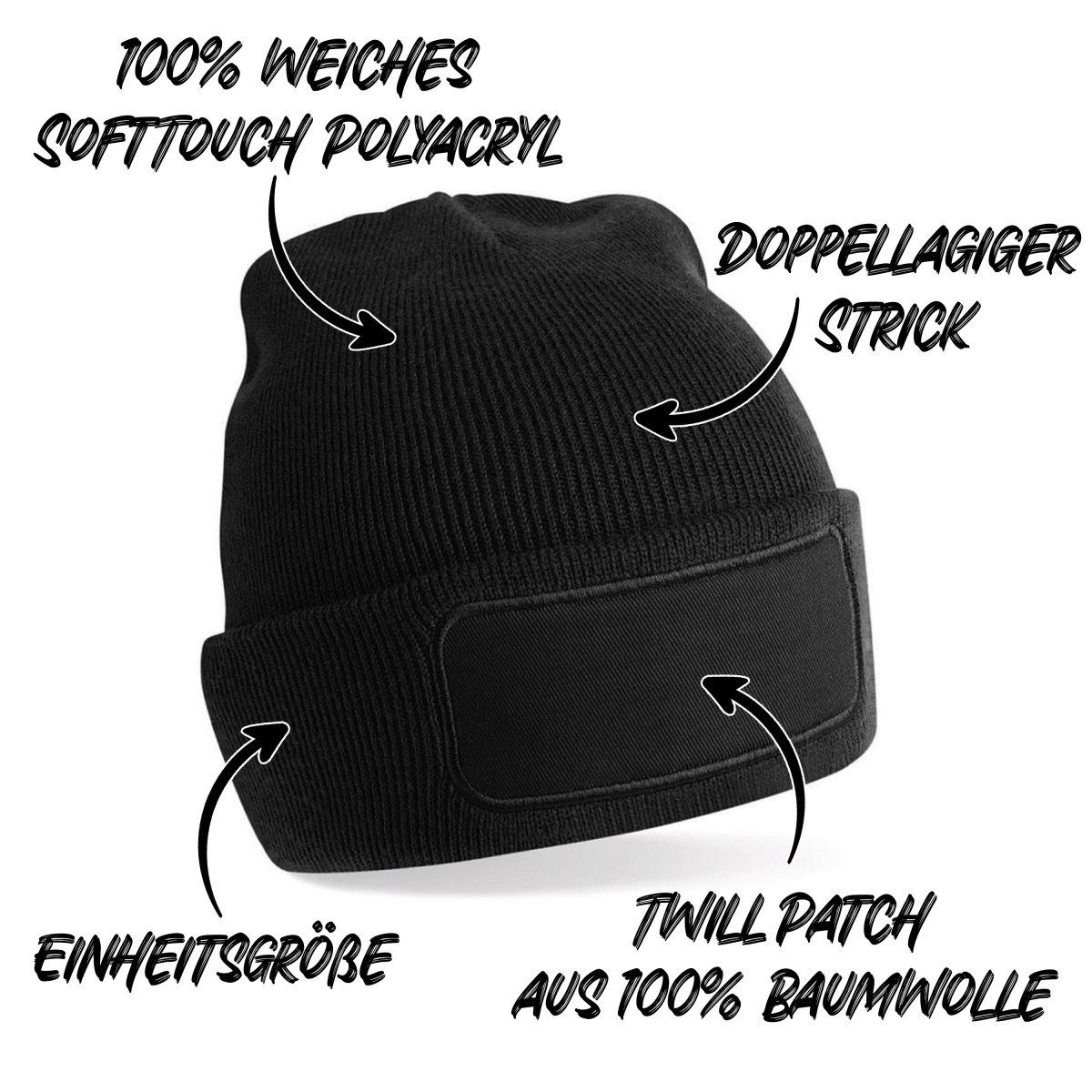 Herzbotschaft Beanie Strickmütze Beanie mit Spruch günstig online kaufen