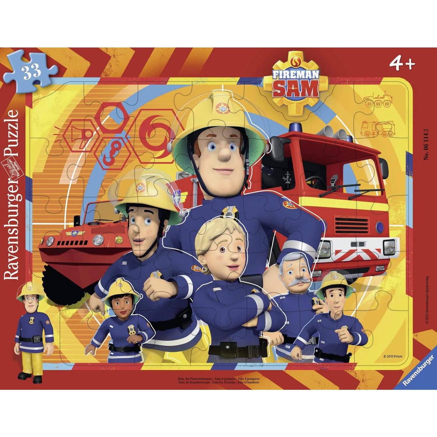 Ravensburger Puzzle Feuerwehrmann Sam: Sam, der Feuerwehrmann. Rahmenpuzzle günstig online kaufen
