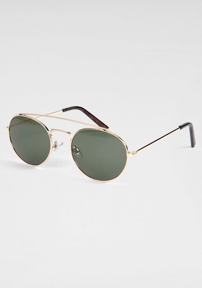 Sonnenbrillen - BASEFIELD Sonnenbrille mit goldfarbenem Vollrand › goldfarben  - Onlineshop OTTO