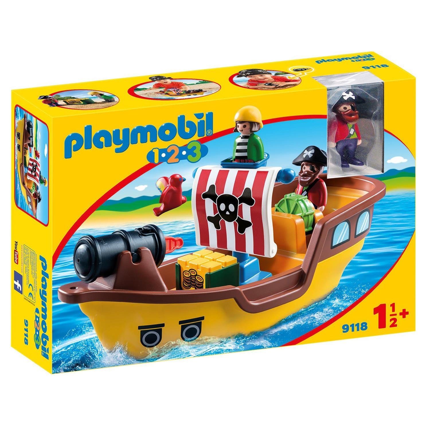 Playmobil® Spielbausteine 9118 1.2.3 Piratenschiff