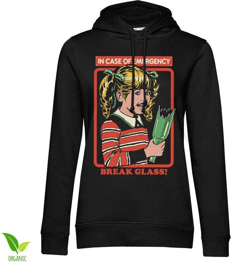 Steven Rhodes Hoodie In Case Of Emergency Break Glass Girly Hoodie
