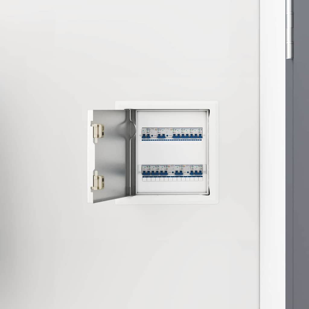 vidaXL Revisionsklappe, Zugangsklappe 2 pcs Weiß 23 x 23 x 3 cm Stahl