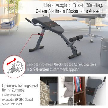 Sportstech Rückentrainer BRT200, Gesund&Fit 6in1 Rückentrainer & Bauchtrainer