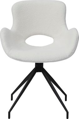 SalesFever Esszimmerstuhl, 180° Drehplatte unter der Sitzfläche, mit Rücken Cut-Out