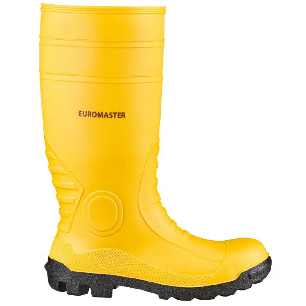 Generic Euromaster Euromax Stiefel S5 mit Stahlkappe, Größe 42 - Gelb Gummistiefel (1-tlg)