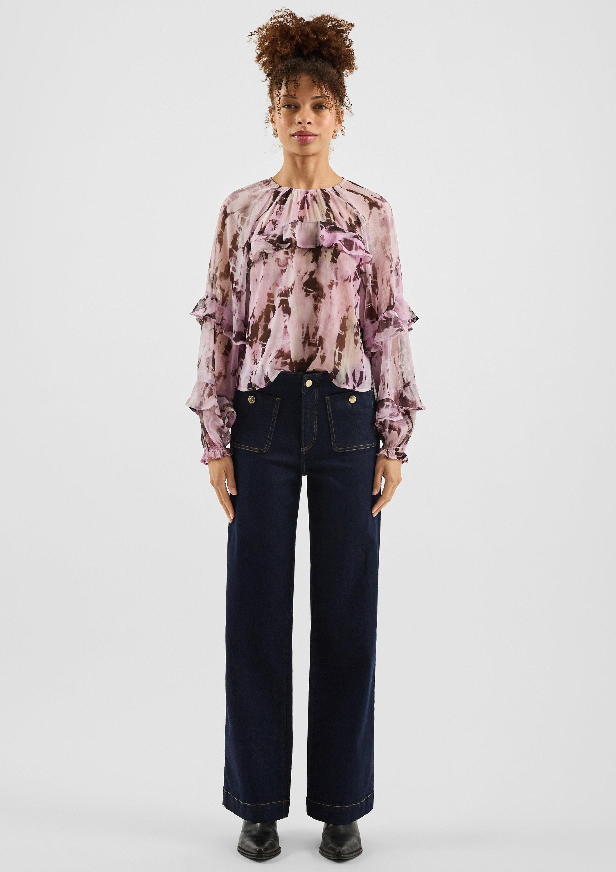 QS Weite Jeans Jeans-Hose CATIE Jeans Catie/Slim Fit/High Rise/Wide Leg günstig online kaufen