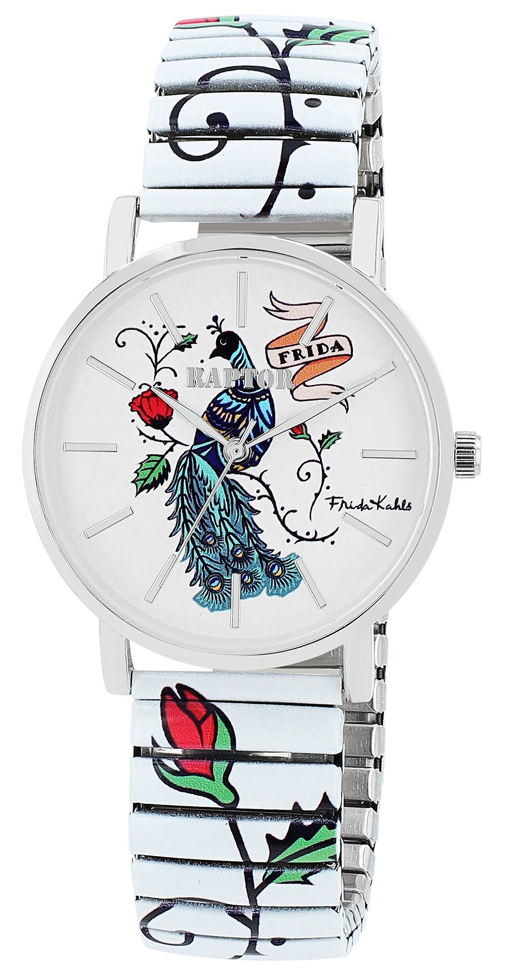 Raptor Quarzuhr Frida Kahlo Edition mit Edelstahlzugband, 3 ATM, inkl. günstig online kaufen