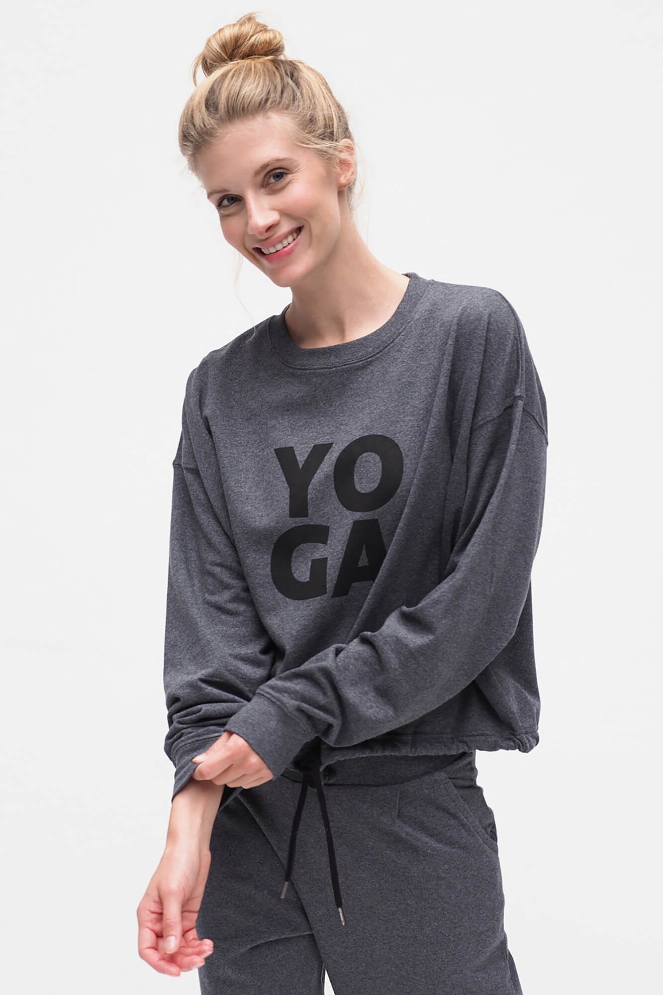 Yoga-Sweatjacke Yogastyle grau Sweatshirt Kismet Garuda (231) (1-tlg) Yoga