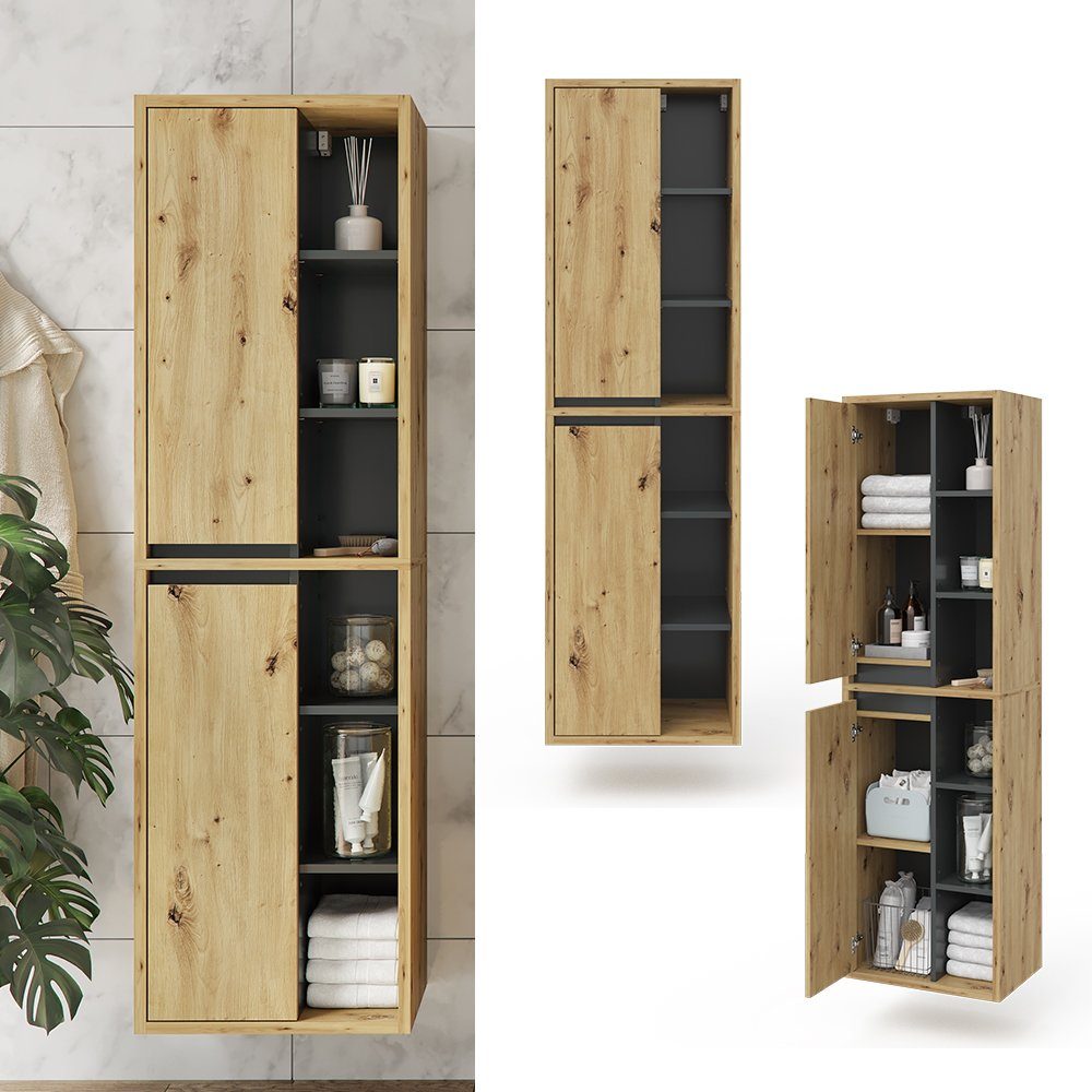 Vicco Hochschrank Viola, Artisan-Eiche/Anthrazit, 50 x günstig online kaufen