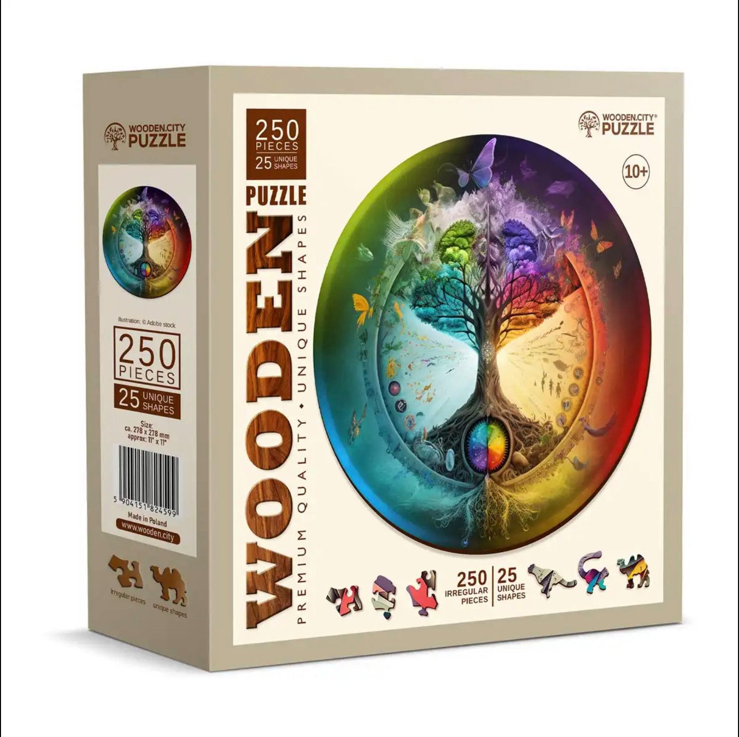 Wooden City Puzzle Holzpuzzle Mandala Tree of Life 250 Teile Mandalamotiv a günstig online kaufen
