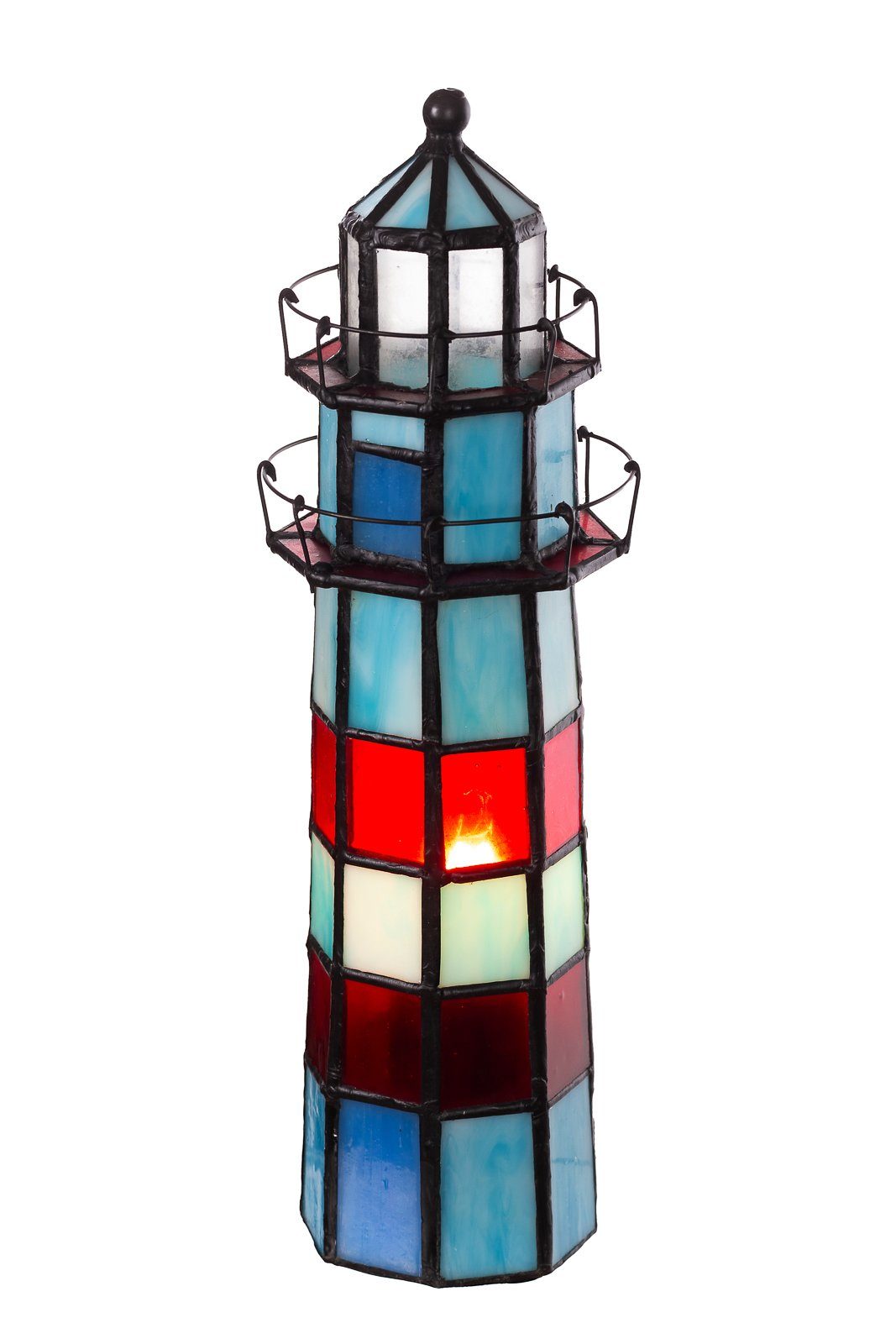 Motiv BIRENDY Lampe Birendy Leuchtturm Stehlampe Tischlampe Style Tiffany Tif164