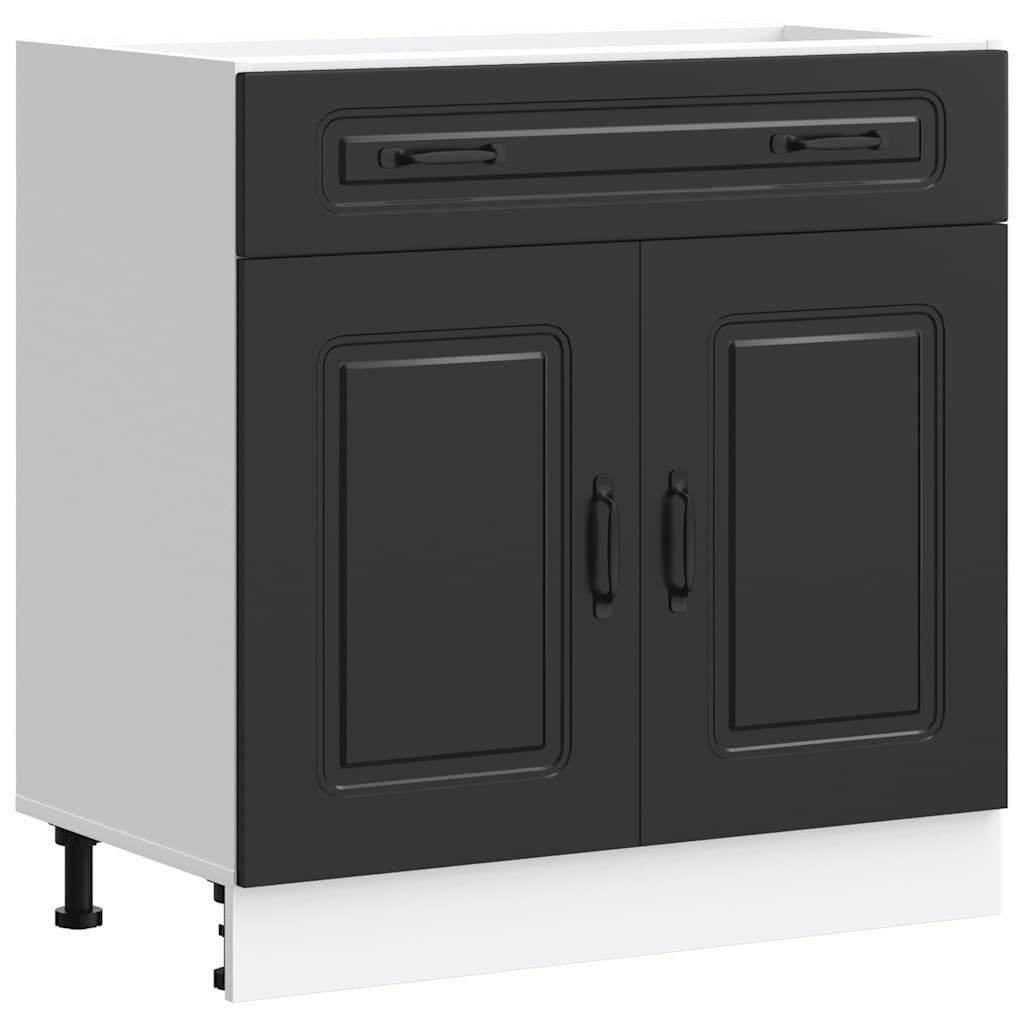 vidaXL Schrankmodule Küchenunterschrank Kalmar Schwarz Holzwerkstoff günstig online kaufen