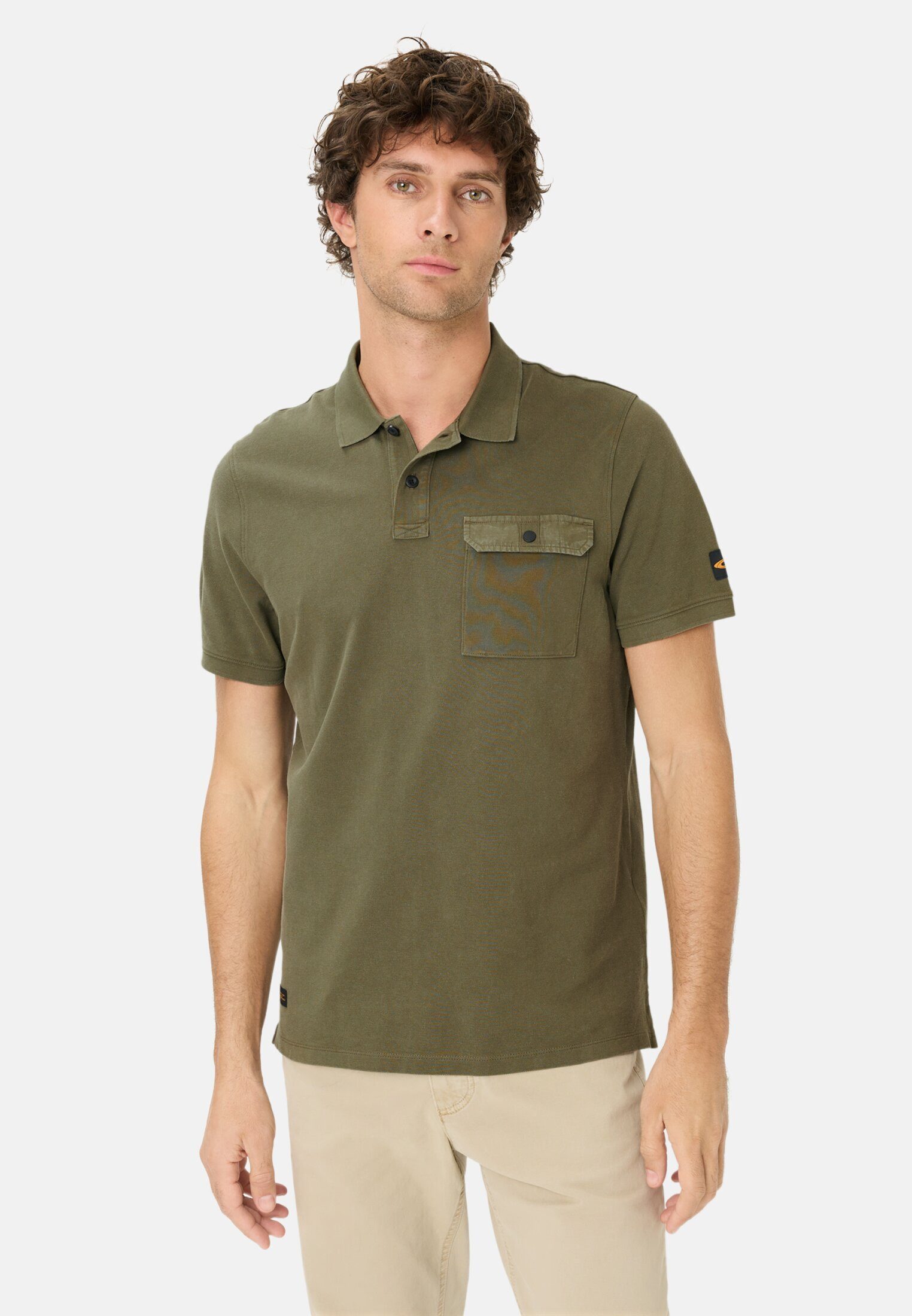 camel active Poloshirt aus reiner Baumwolle Kurzarm Shirts_Poloshirt