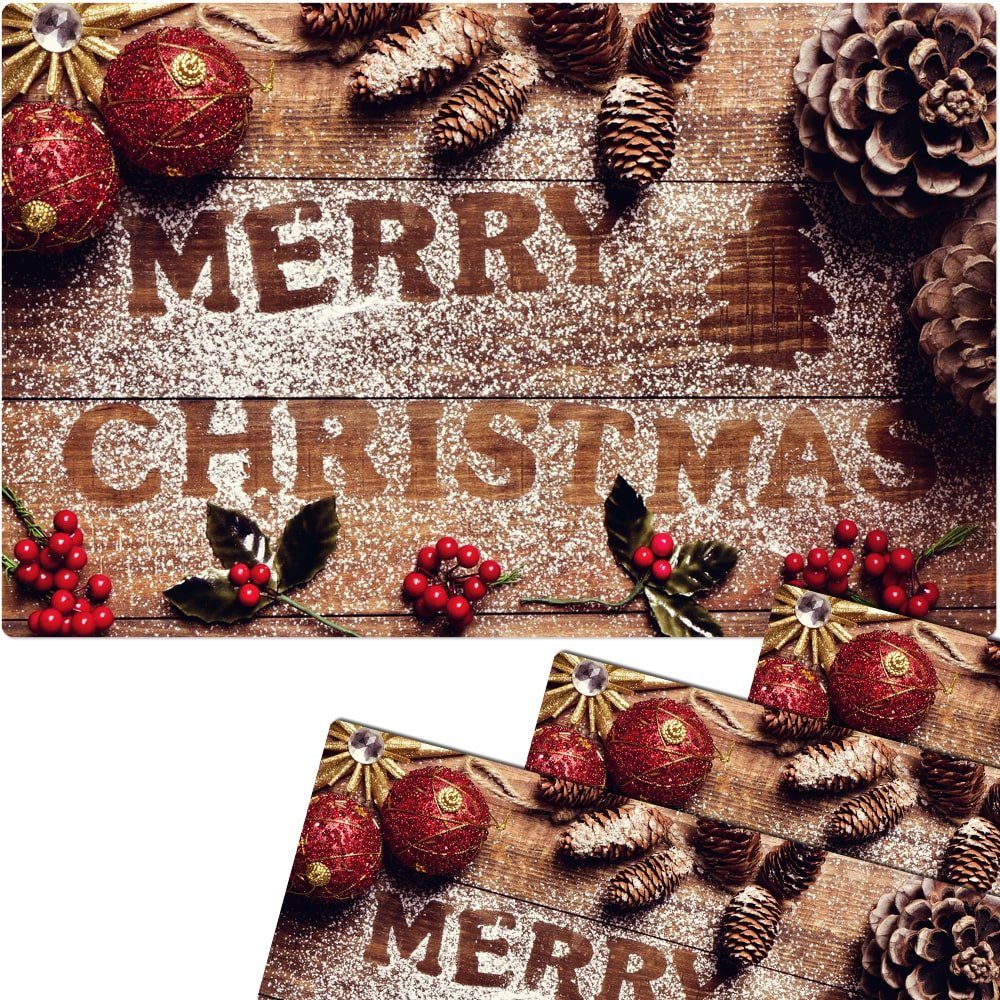 Platzset, Platzset Weihnachten Merry Christmas 4 Stk. 43,5 cm