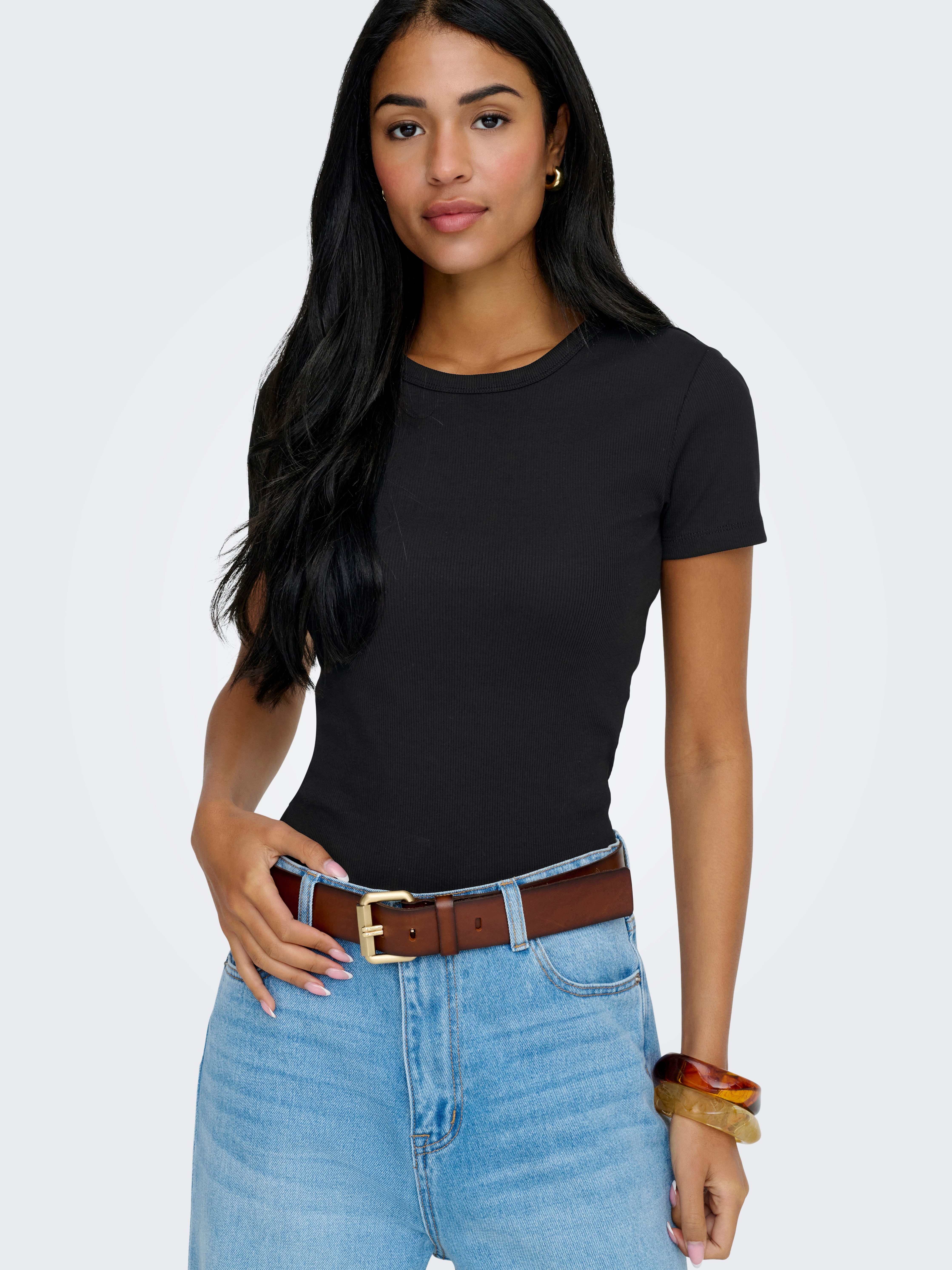 ONLY Kurzarmshirt ONLVAL LIFE S/S O-NECK günstig online kaufen