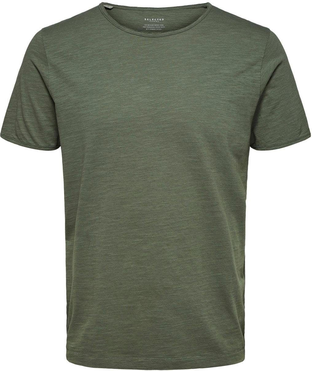 MORGAN SELECTED Spray O-NECK Sea HOMME T-Shirt TEE