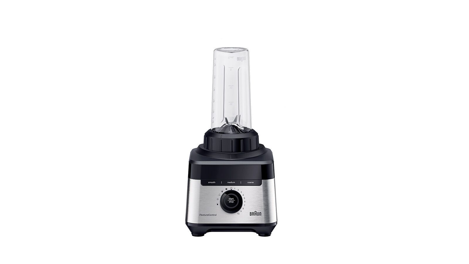 Braun Standmixer PowerBlend 7 JB 7551 BK - 1400W, Hochleistungsmixer, 9 Programme, 2 L, 1400 W, 30.000 U/min, 10 Geschwindigkeiten, Metallkupplung, spülmaschinenfest