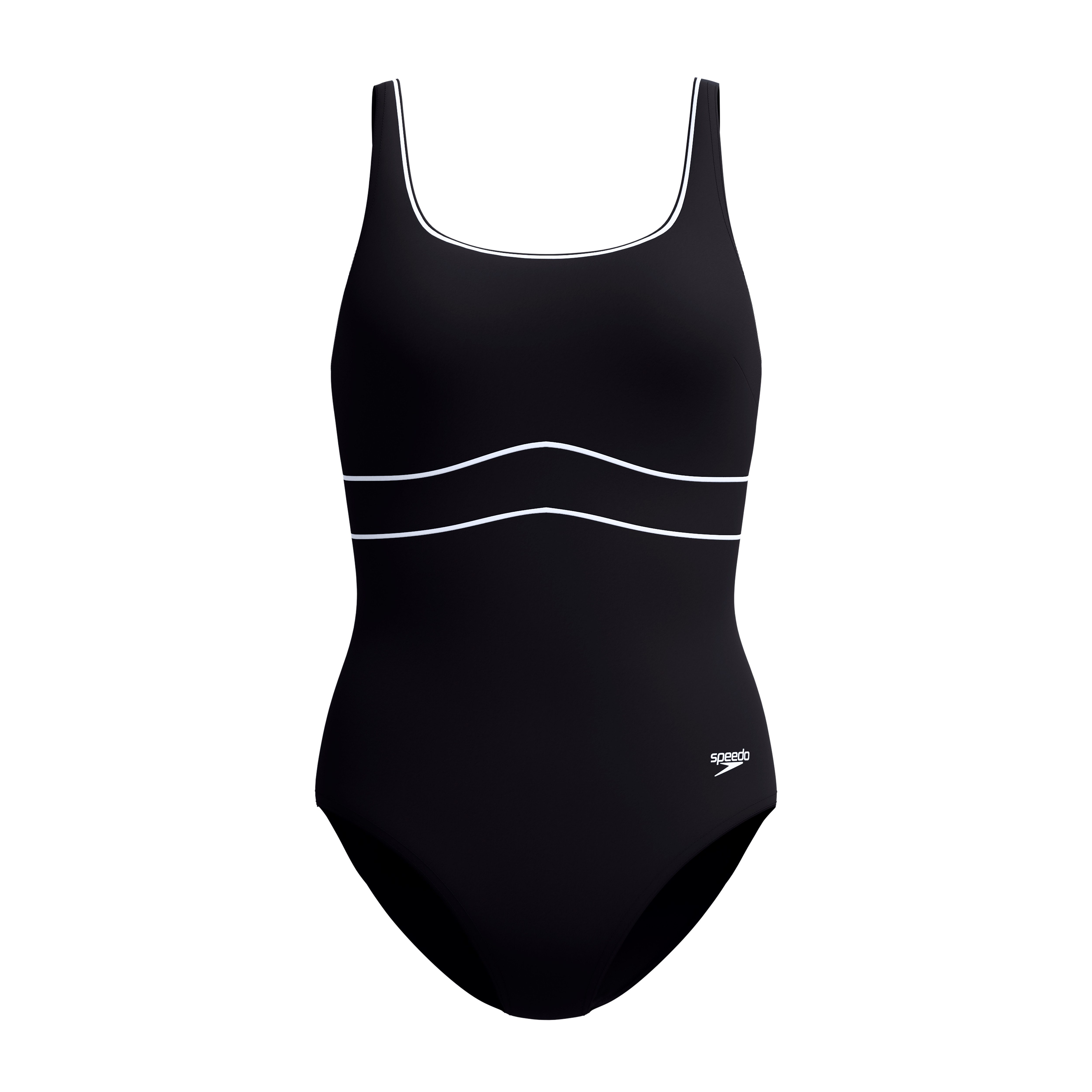 Speedo Badeanzug SOLID CONTOUR ECLIPSE 1PC formgebender Stoff, mit glättender und konturierender Wirkung