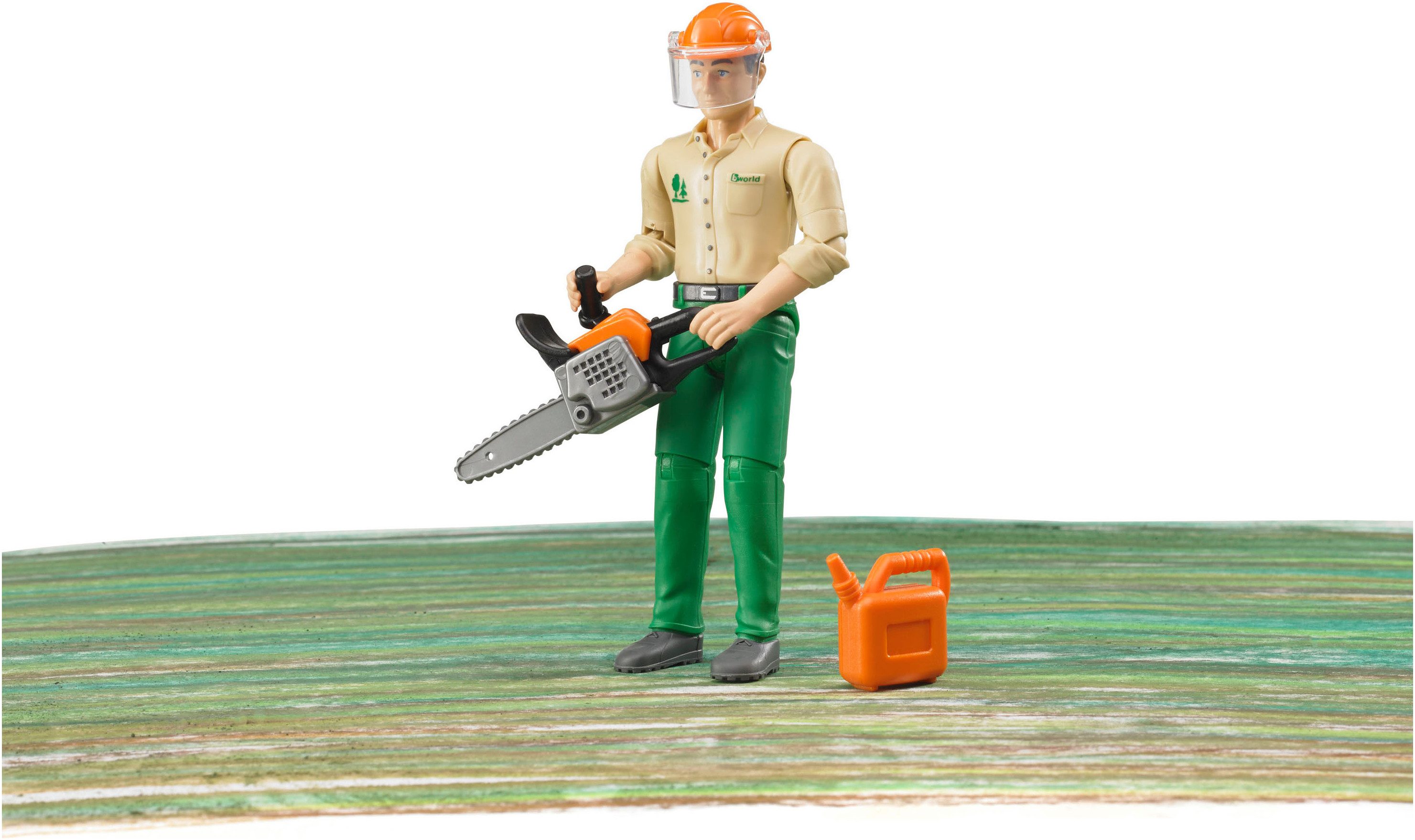Bruder® Spielfigur bworld Forstarbeiter (60030), Made in Europe
