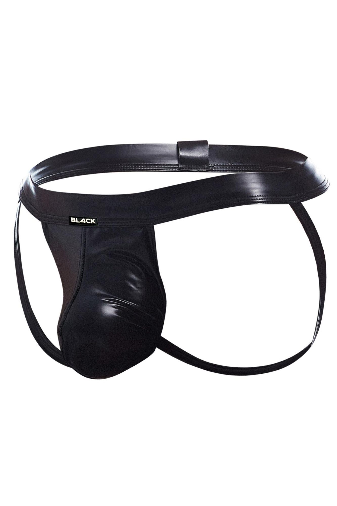 CUT4MEN Boxershorts Schwarzer Herren Wetlook Jockstrap pofrei Männder Slip elastisch knapp