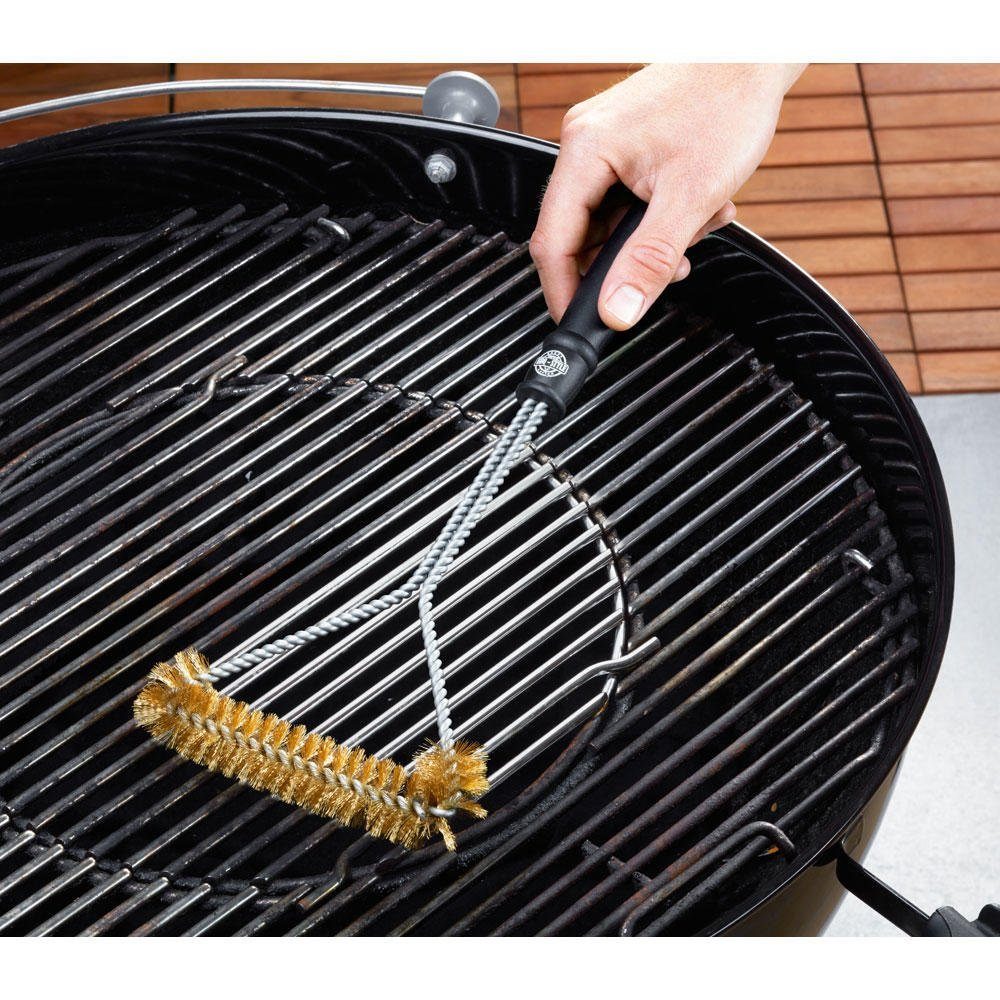 GEFU Grillbürste Triangel-Bürste BBQ Edelstahl schwarz/silber