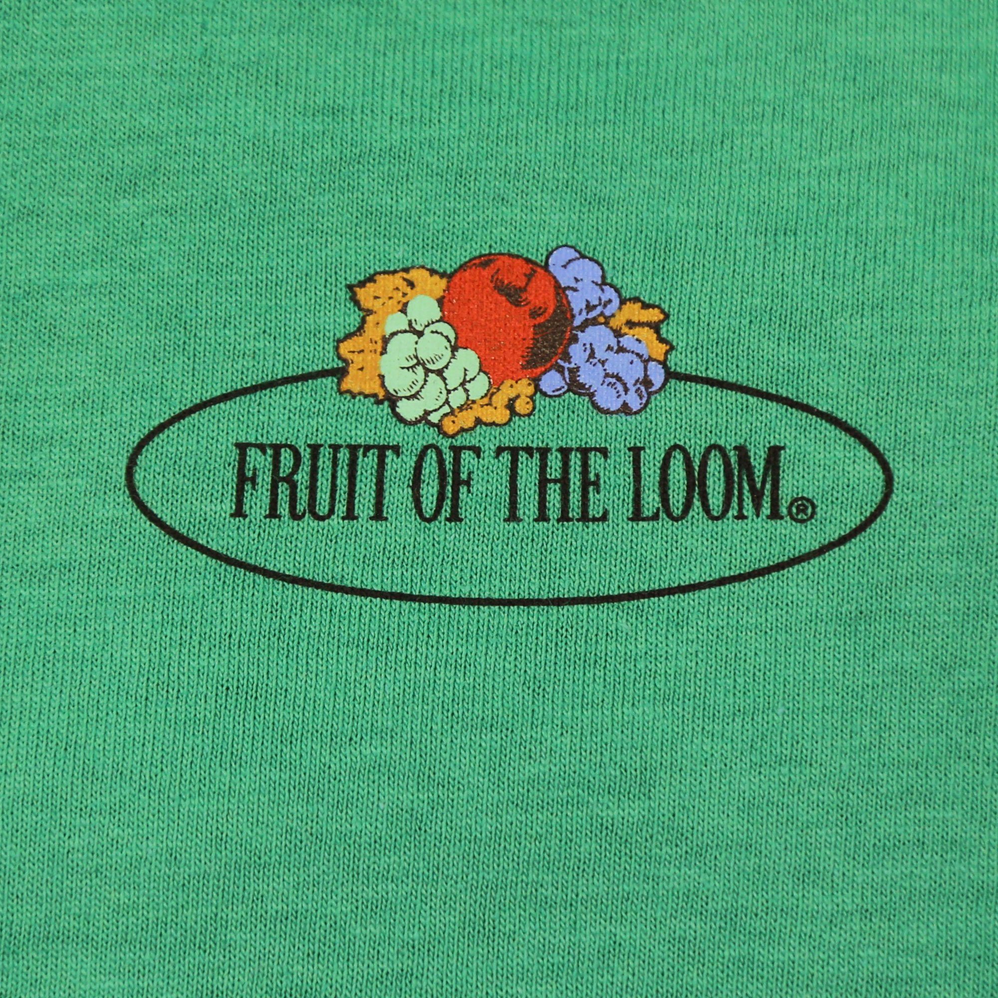 Fruit of mit Rundhalsshirt Vintage-Logo maigrün T the Loom Valueweight