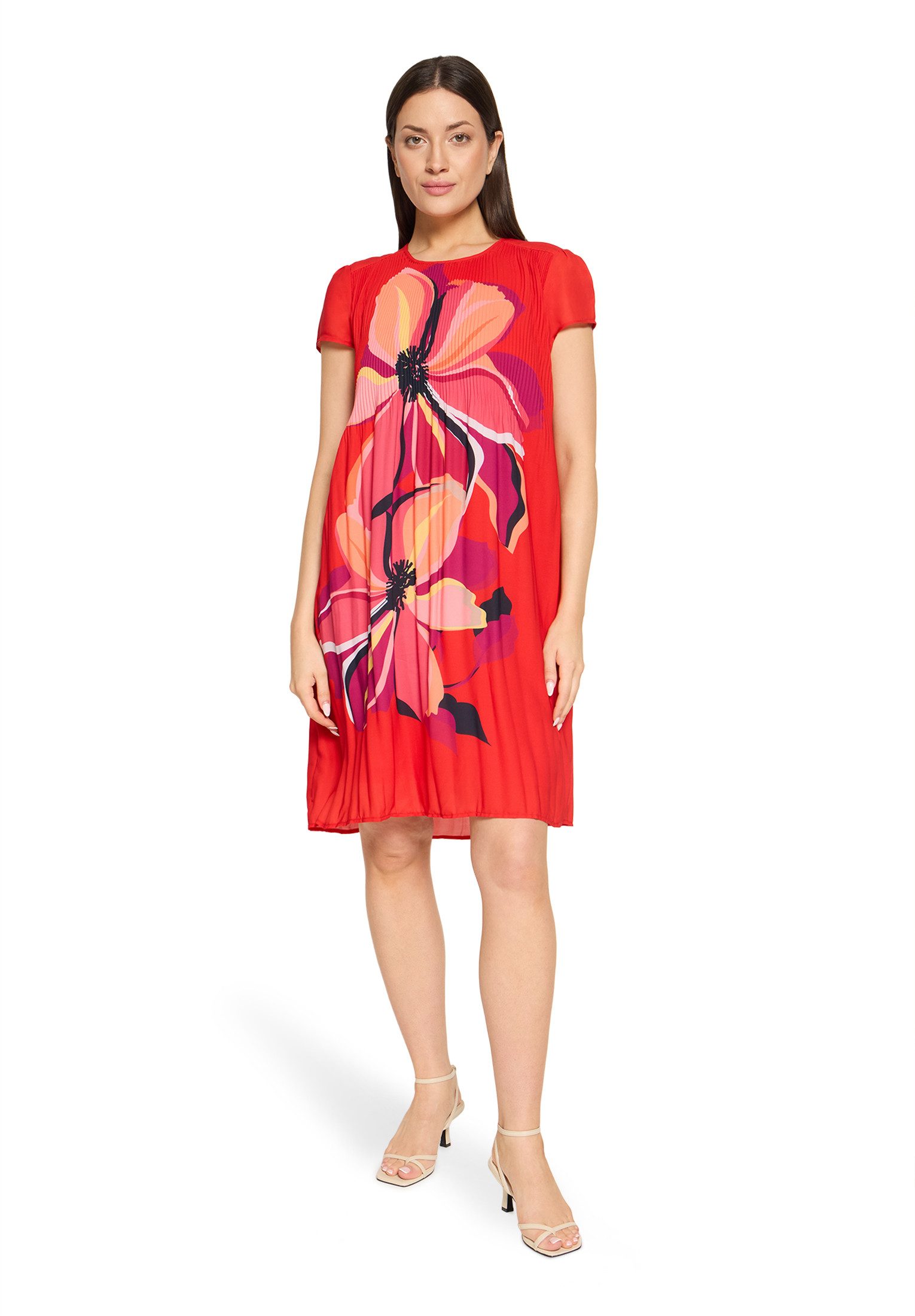 Betty Barclay Plisseekleid Damen kurzarm