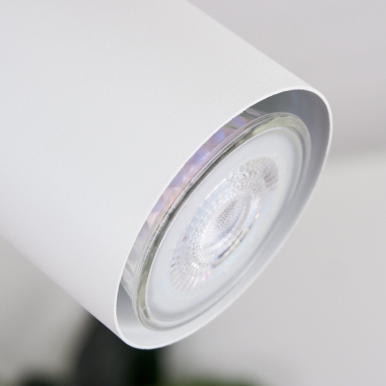 Zimmerlampe, Holz, Deckenlampe und aus GU10 sind Metall in Deckenleuchte »Godo« hofstein ohne Leuchtenköpfe Leuchtmittel, weiß dreh-/schwenkbar,