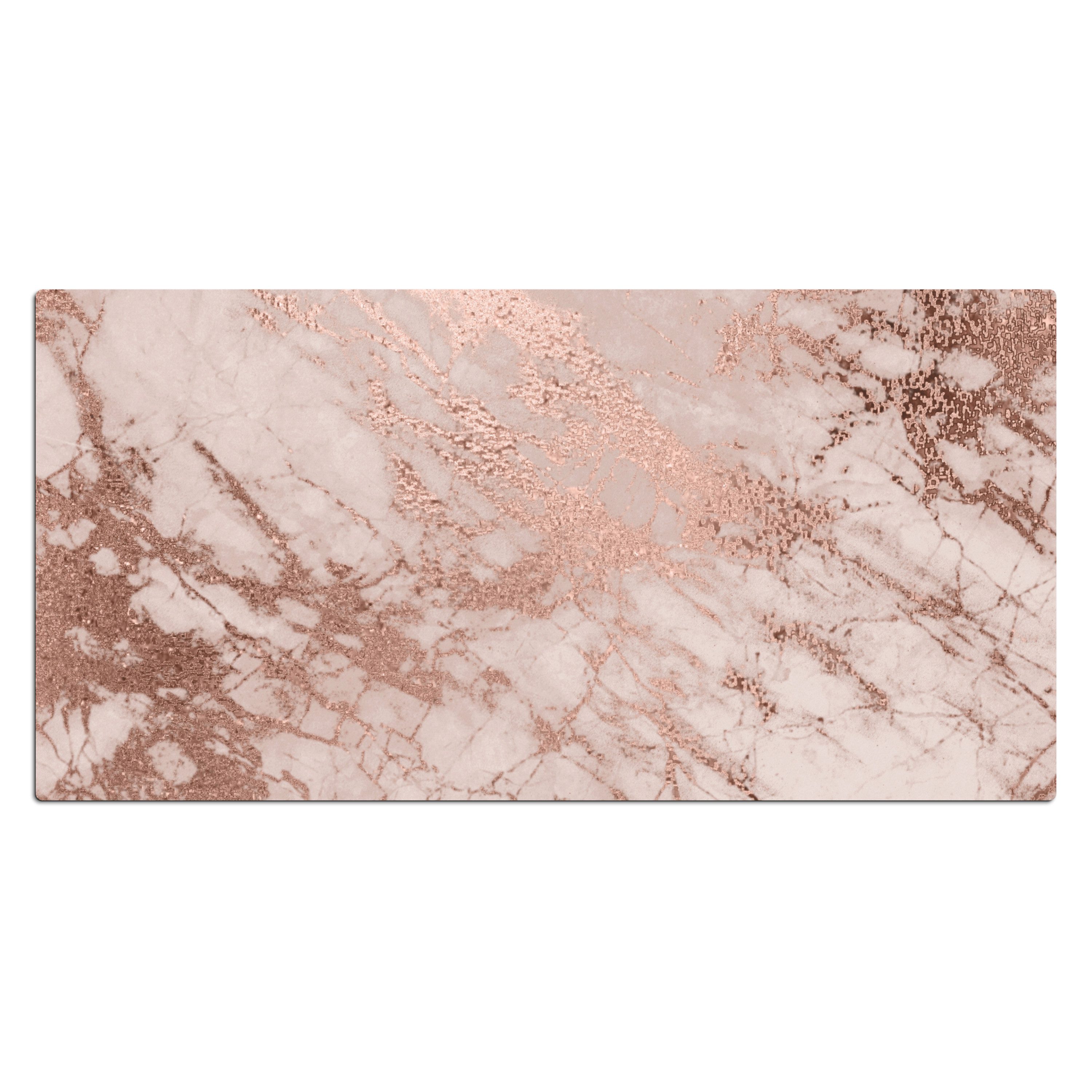 MuchoWow Gaming Mauspad Marmor - Rosa - Luxus - Marmoroptik - Glitzer - Design (1-St), Gaming Mauspad XXL, Schreibtischunterlage, Gaming Zubehör, 120x60 cm