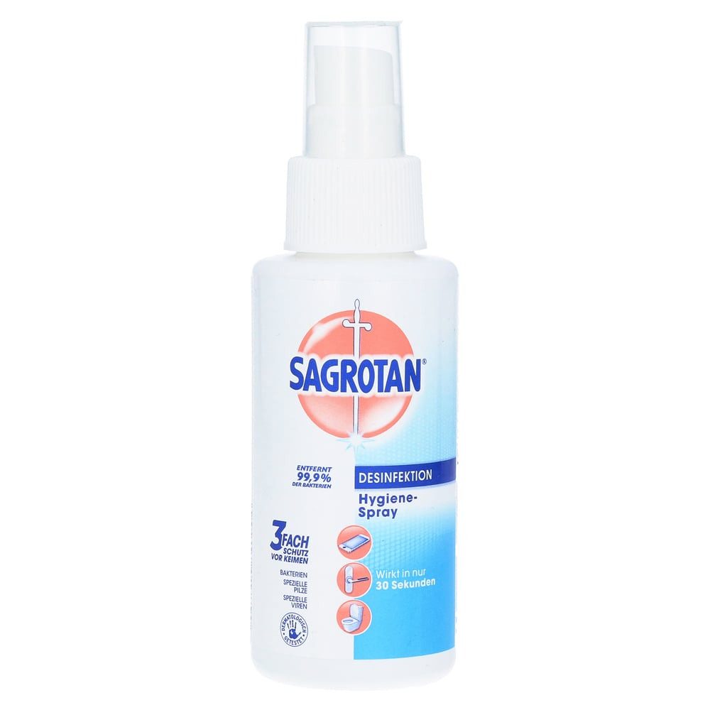 SAGROTAN Desinfektionsmittelspender Hygiene-Pumpspray, (Packung, 1-tlg., 100 ml Spray), zur Desinfektion, zum Aufsprühen