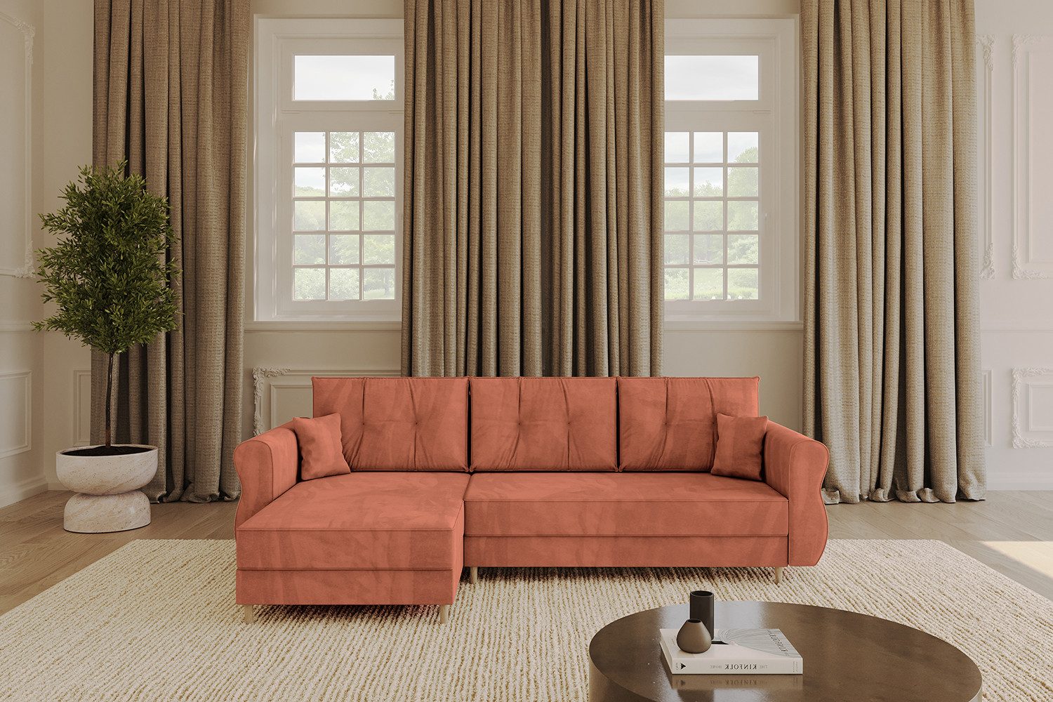 ALTDECOR Ecksofa APOL-L, Couch mit Schlaffunktion, günstig online kaufen