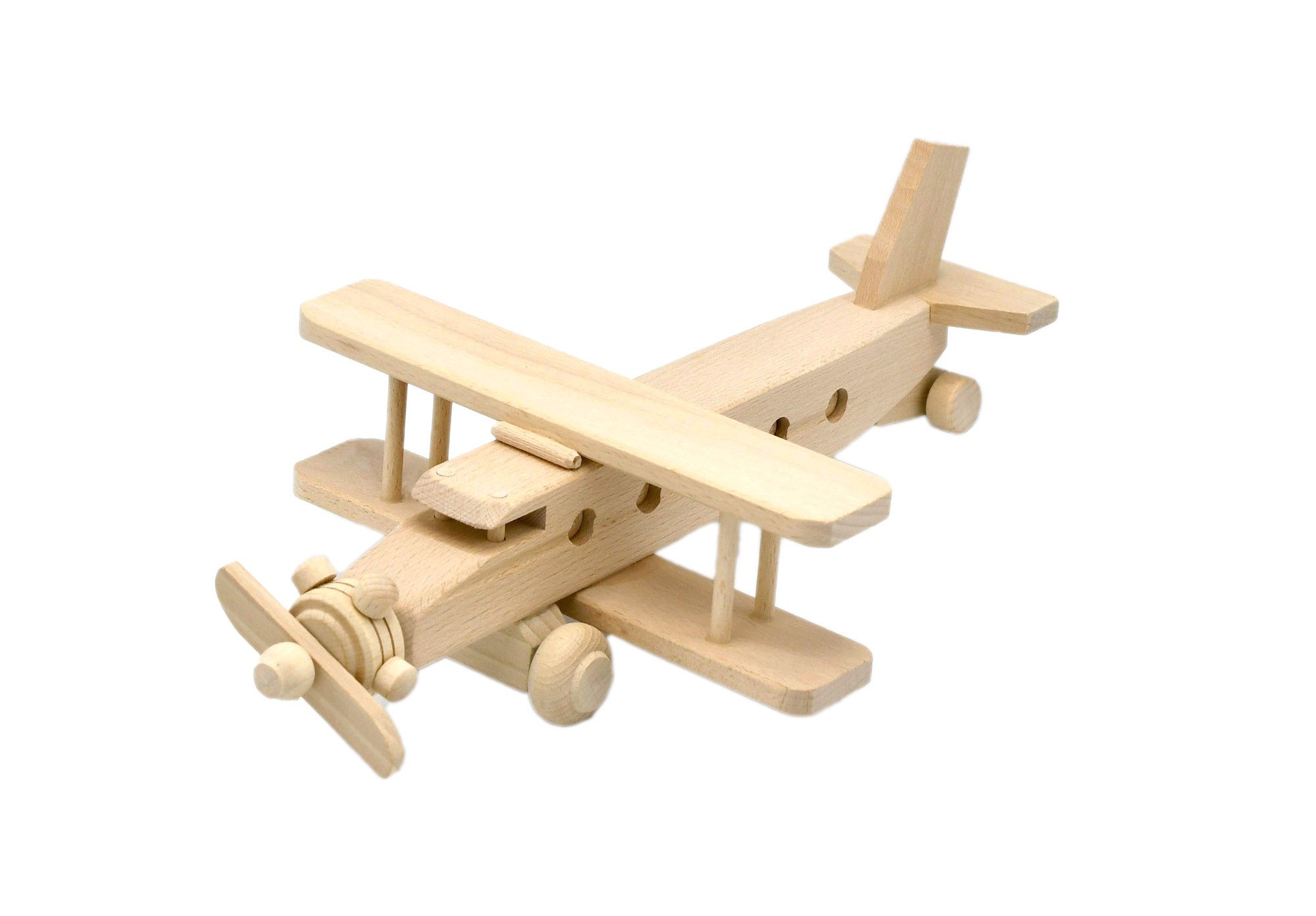 Spielzeug-Flugzeug Flugzeug aus Massivholz Holz Spielzeug Modellflugzeug